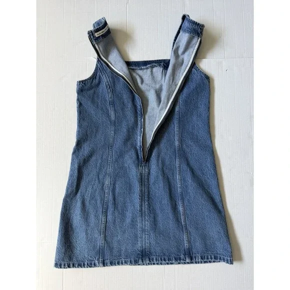 Abercrombie And Fitch Denim Mini Dress Womens M Y2K - Picture 7 of 7